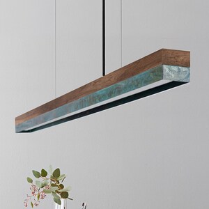 Pendant Lamp | Walnut & Oxidised Copper | Dining Room | GANTlights | LED