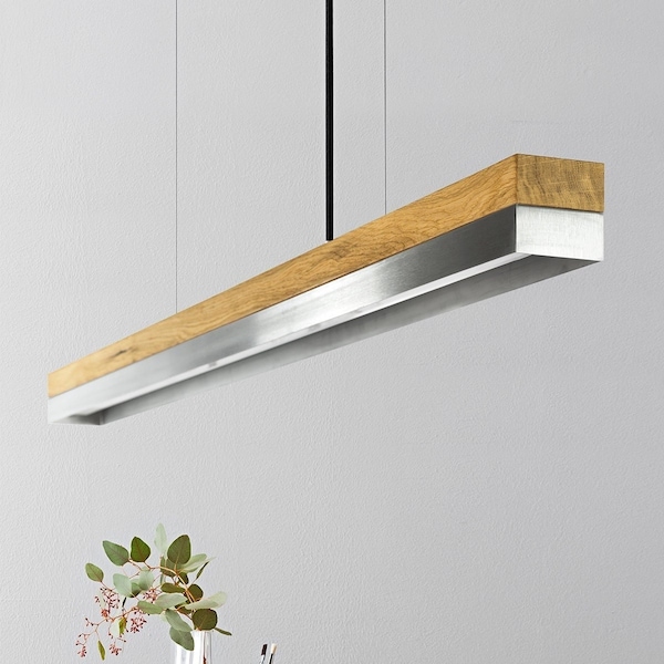 Pendant Lamp | Oak Wood & Stainless Steel | Dining Room | GANTlights | LED