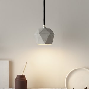 Concrete Pendant Light [T2] - Small