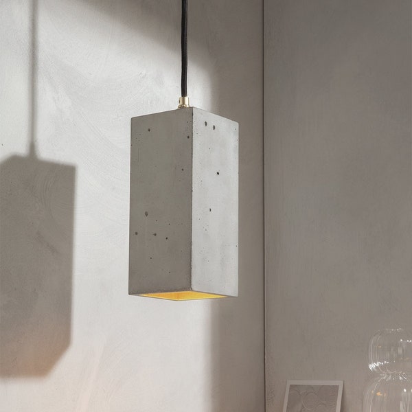 Lampe suspendue en béton [B2] Salon minimaliste salle à manger cuisine