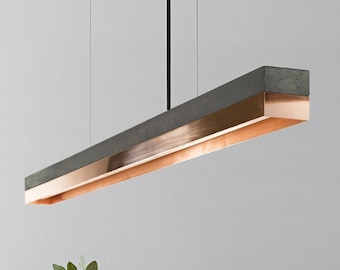 Pendant Lamp | Dark Concrete & Copper | Dining Room | GANTlights | LED