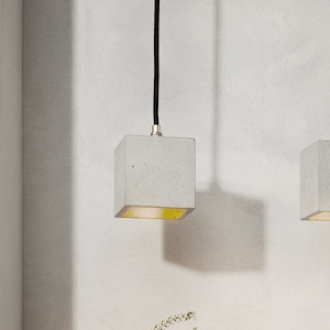 Concrete Pendant Light [B6] - Small