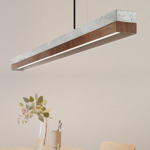 Pendant Lamp | Concrete & Corten Steel | Dining Room | GANTlights | LED