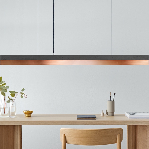 Pendant Lamp | Dark Concrete & Copper | Dining Room | GANTlights | LED