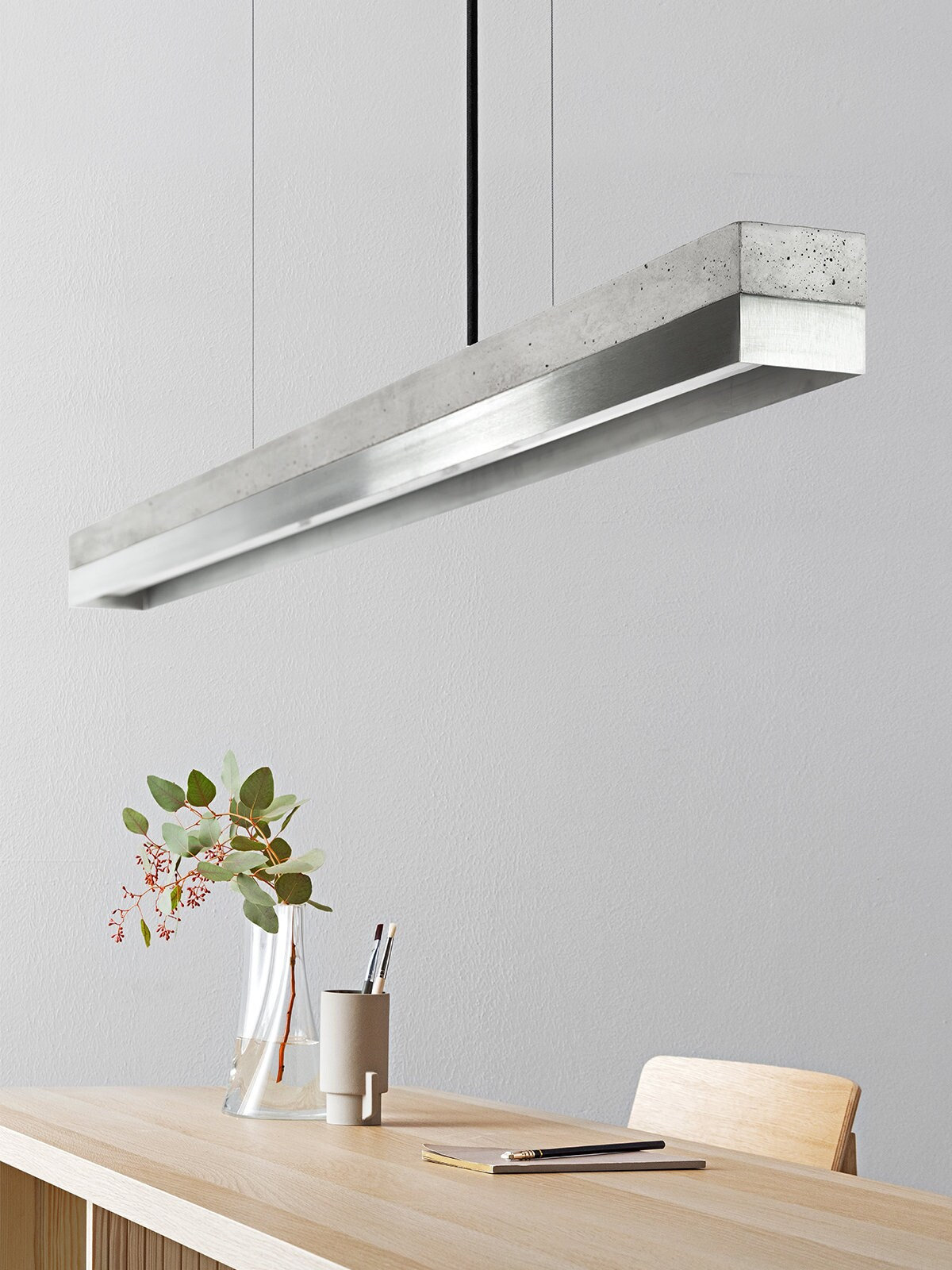 Steel on sale light fitting