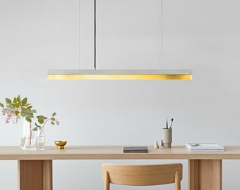 Pendant Lamp | Concrete & Brass | Dining Room | GANTlights | LED