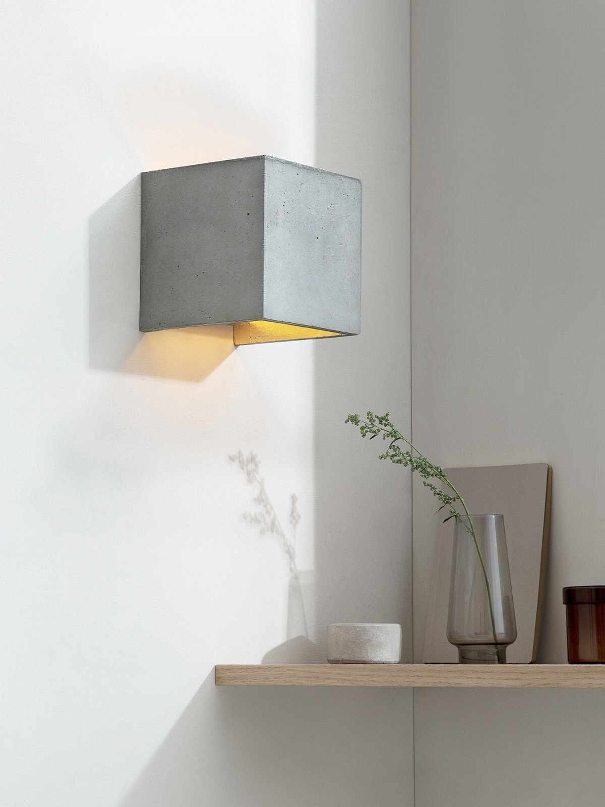 Concrete wall light best sale