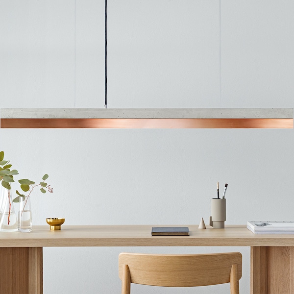 Pendant Lamp l Concrete & Copper | Dining Room | GANTlights | LED