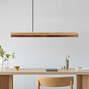 Pendant Lamp | Oak Wood & Corten Steel | Dining Room | GANTlights | LED