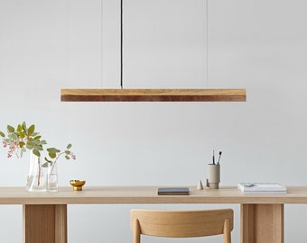 Hängeleuchte | Eiche & Cortenstahl | Hängelampe | Pendelleuchte | Wohnzimmer | GANTlights | LED | Dimmbar | C2