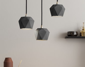 Concrete Pendant Light [T2]dark set - Bundle