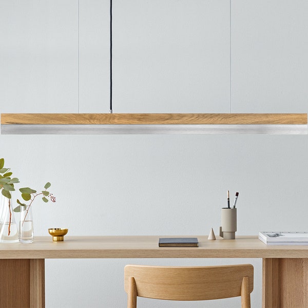 Pendant Lamp | Oak Wood & Stainless Steel | Dining Room | GANTlights | LED