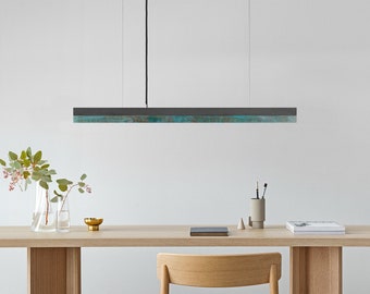 Pendant Lamp | Dark Concrete & Oxidised Copper | Dining Room | GANTlights | LED