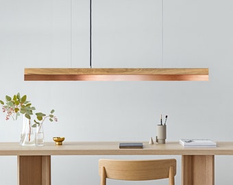 Pendant Lamp |Oak Wood & Copper | Dining Room | GANTlights | LED