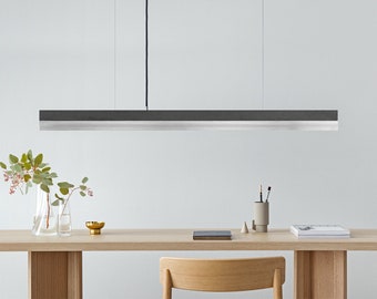 Pendant Lamp | Dark Concrete & Stainless Steel | Dining Room | GANTlights | LED