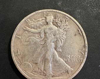 1936-S Walking Liberty Half Dollar Coin, 1936-S Silver Half Dollar - 90% Silver