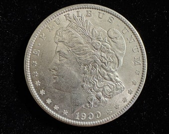 1900 Morgan Silver Dollar, 1900-P BU, Uncirculated