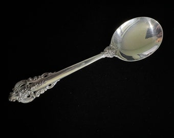 Wallace Grande Baroque Sterling Silver 6-1/8" Cream Soup Spoon No Monogram