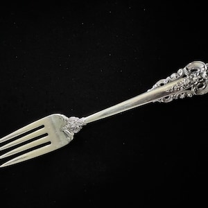 Wallace Grande Baroque Sterling Silver 6-5/8&quot; Salad Fork, No Monogram
