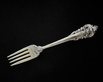 Wallace Grande Baroque Sterling Silver 6-5/8" Salad Fork, No Monogram