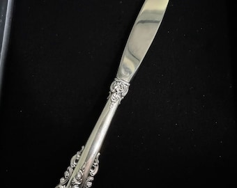 Wallace Grande Baroque Sterling Silver 8-7/8" Dinner Knife, No Monogram