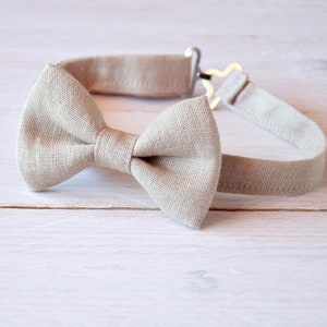 Boys bow tie, Linen bow tie, Bow tie for men Sand