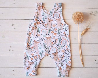 Baby sleeveless romper, Cotton baby overall