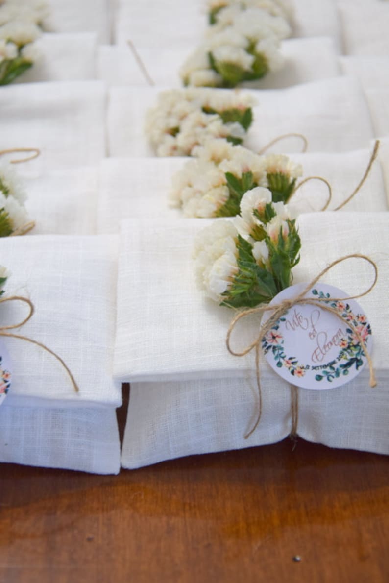 Linen favor bags, Favor ideas image 2