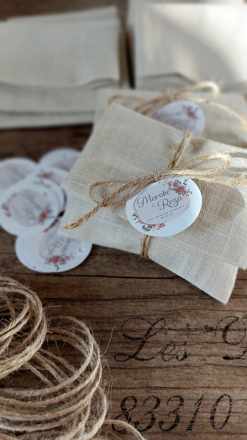 Wedding favors, communion favors, sugared almond bags image 2