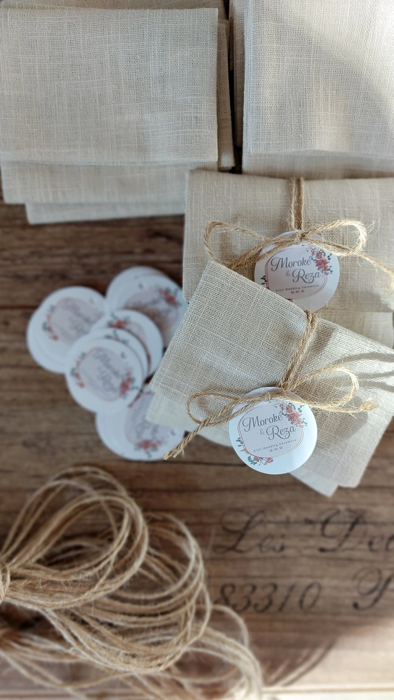 Wedding favors, communion favors, sugared almond bags image 4