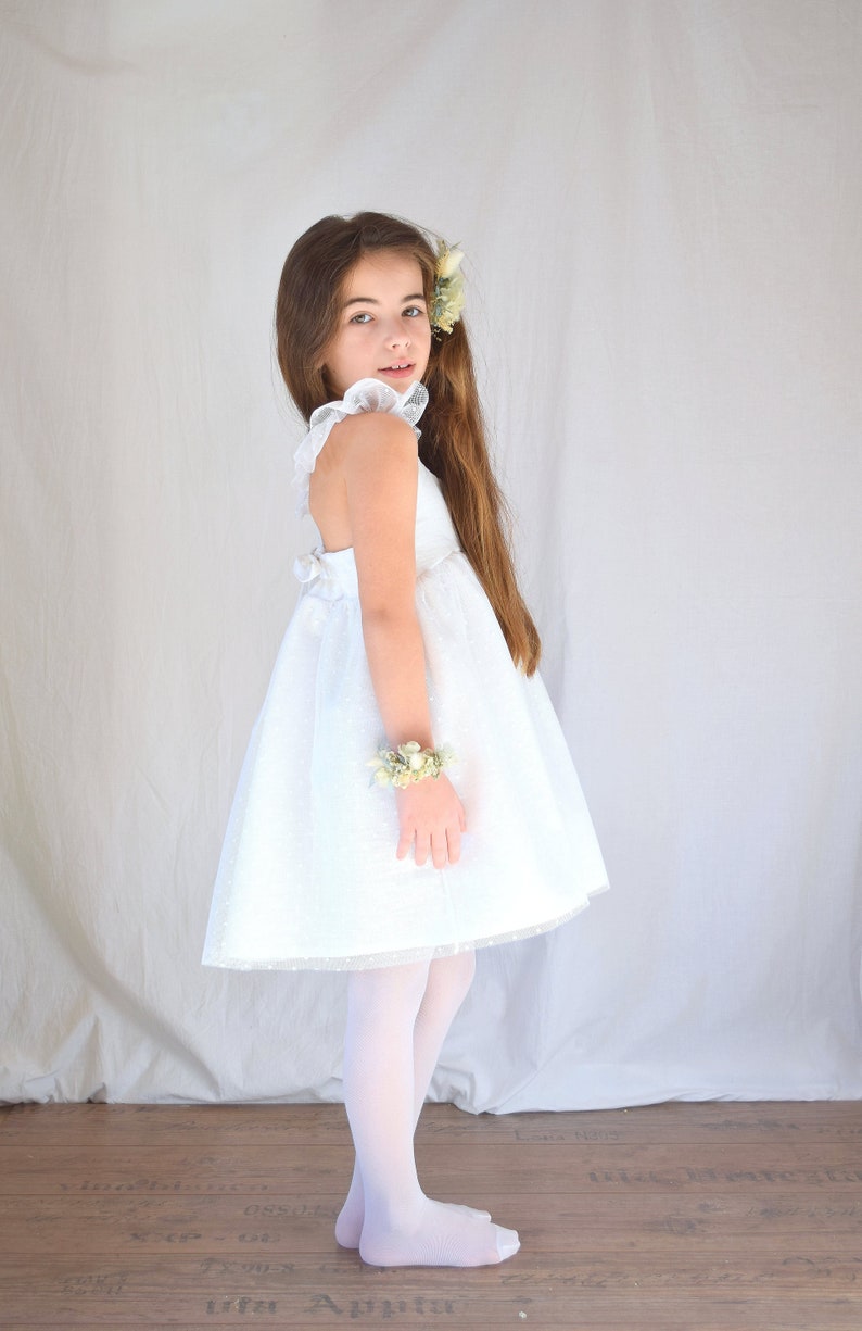 Vestido niña flor niña, Vestido niña tul imagen 8