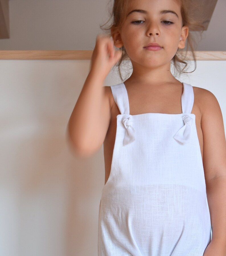 Linen Boy Overalls Boy Baptism Outfit Birthday Cake Smash Etsy