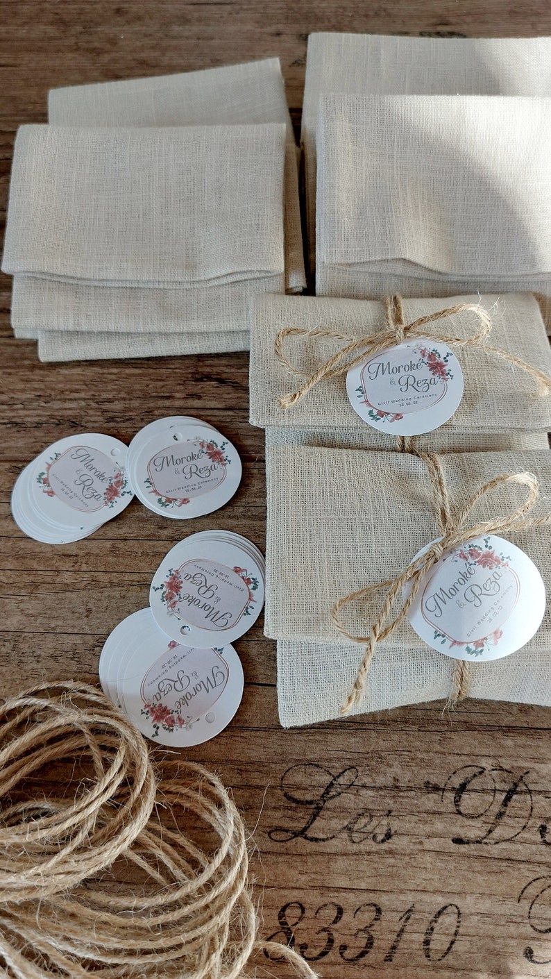 Wedding favors, communion favors, sugared almond bags image 3