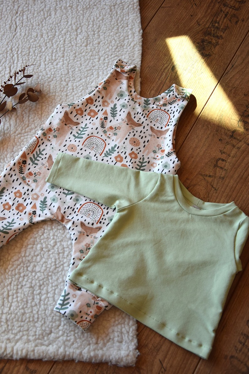 Baby sleeveless romper, Cotton baby overall image 8