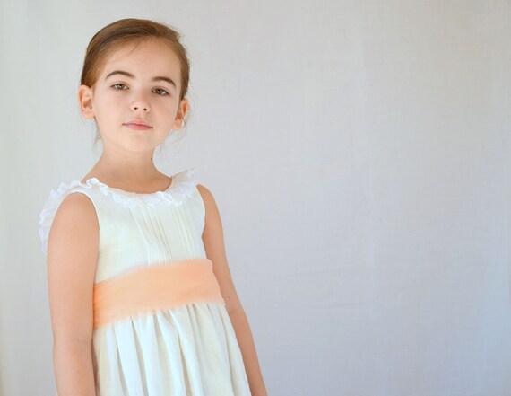 Vestito lungo da cerimonia bambina Abito comunione bambina | Etsy Italia