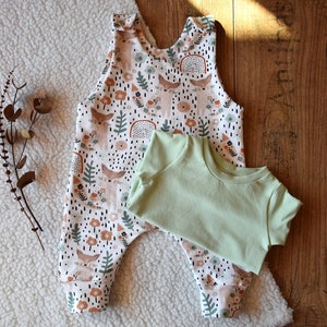 Baby sleeveless romper, Cotton baby overall image 9