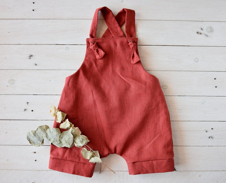 Linen Boy Overalls Baby Dungarees Birthday Cake Smash Outfit Etsy