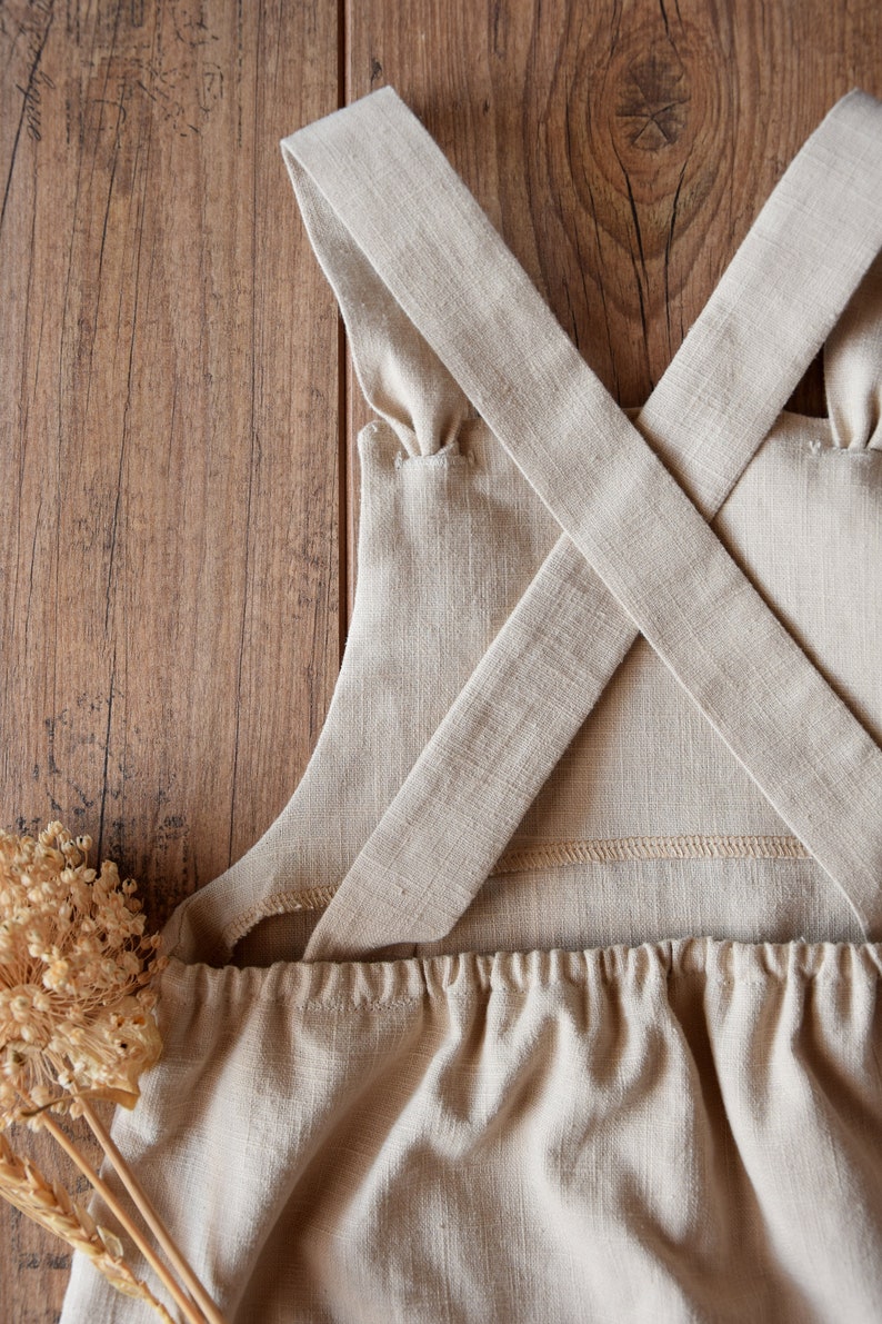 Linen Boy Overalls Baby Dungarees Birthday Cake Smash Outfit Etsy