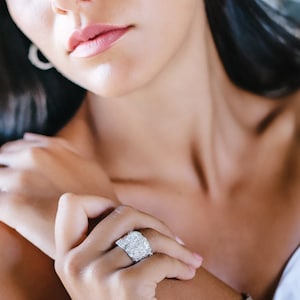 Silver Wide Band ring, Chunky ring with unique texture, Organic ring, wide ring Italian sterling silver, artisan ring, large ring