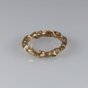 Modern gold bronze ring, minimal ring in bronze, bronze stacking rings, promise rings, unique bronze ring, wedding rings, 8th anniversary