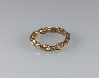 Modern gold bronze ring, minimal ring in bronze, bronze stacking rings, promise rings, unique bronze ring, wedding rings, 8th anniversary