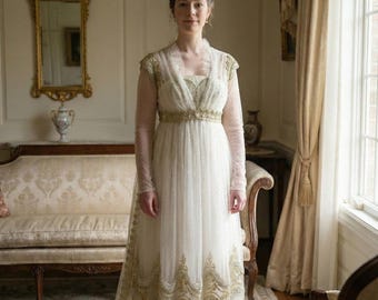 Romantic Regency Inspired Bridal Gown — Elegant Couture Wedding Dress