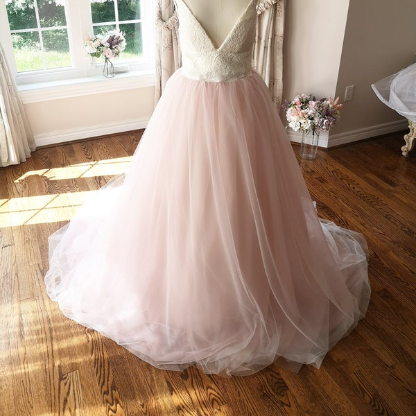 Blush Wedding Dress Etsy