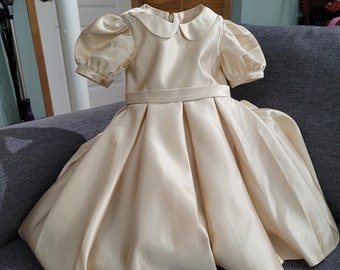 Champagne flower girl dress Little girl party dress, champagne princess dress, Children's formal wear, Formal event dress for girls