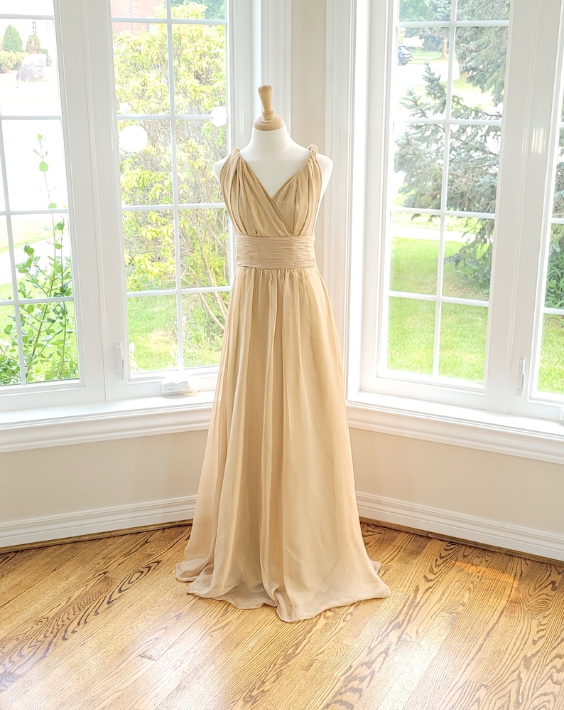 Boho Bridesmaid Dress Champagne Bridesmaid Dress Multiway Etsy