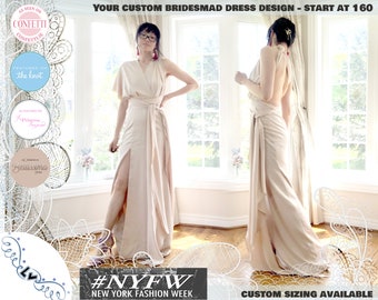 sachin and babi light blue dress Champagne Multiway Infinity Dress