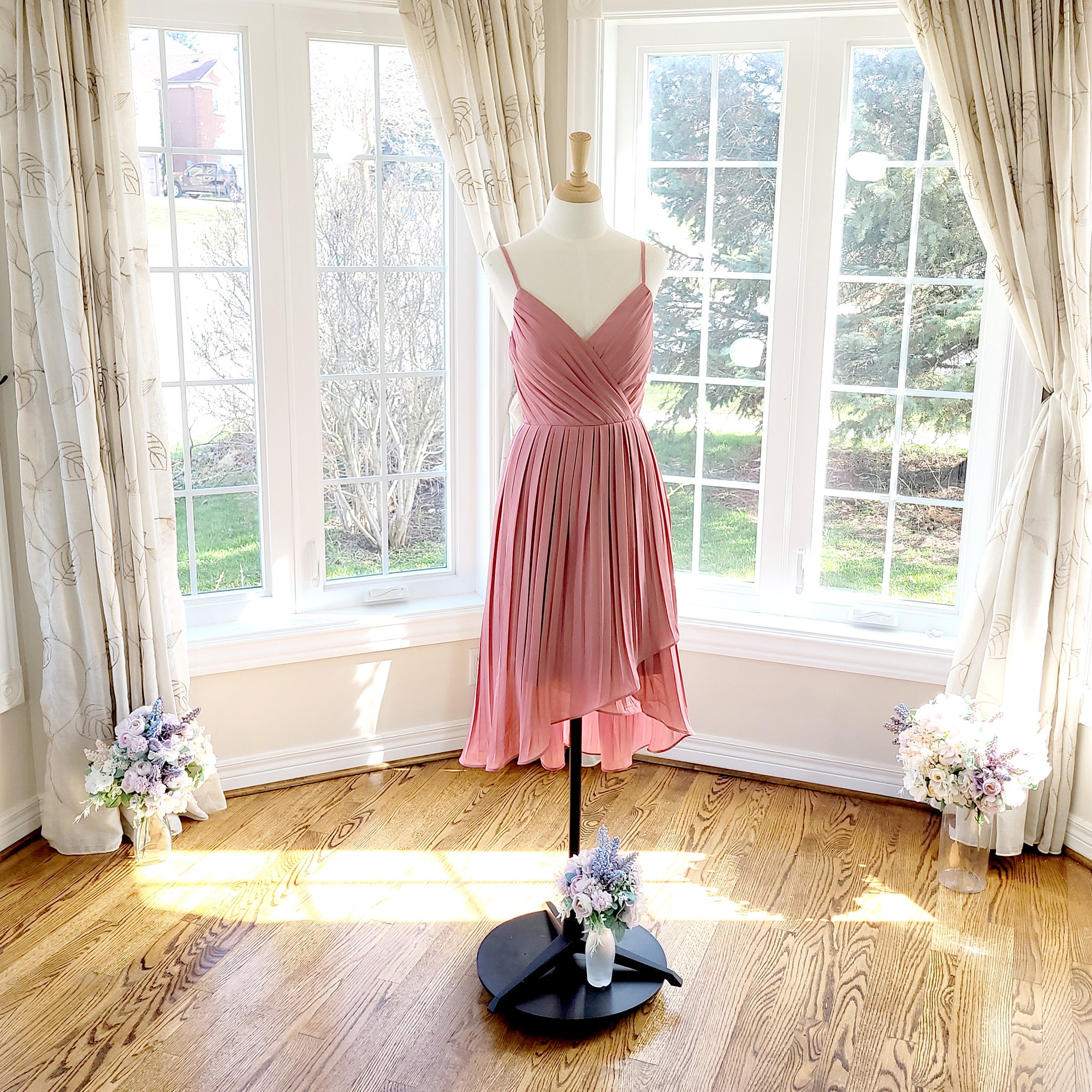 sachin and babi light blue dress Dusty Rose Homecoming Dresses