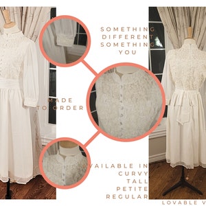 Victorian wedding dress, white Victorian dress, Victorian gown, plus size victorian dress, victorian white dress, short wedding dress