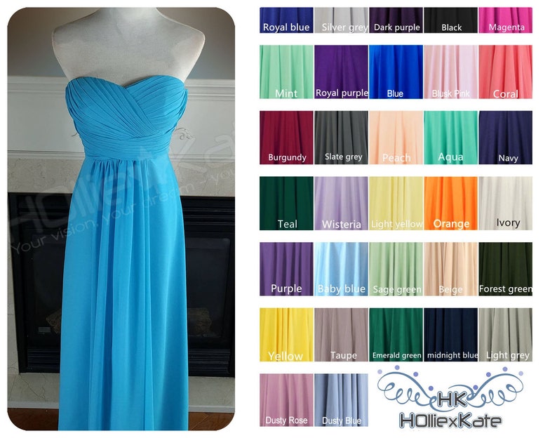 Sky Blue Bridesmaid Dress Malibu Long Bridesmaid Dress Long Etsy