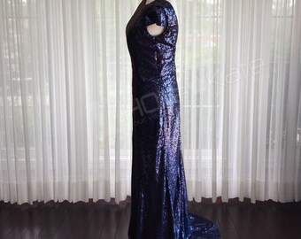 navy sequin bridesmaid dresses Studio Design Bridesmaid Dress 4509 In Midnight Navy